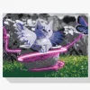 Pintura Diamante - Gatito con alas