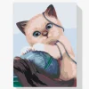 Pintura Diamante - Gatito con una pelota