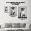 Pintura Diamante - Gatito de ojos grises