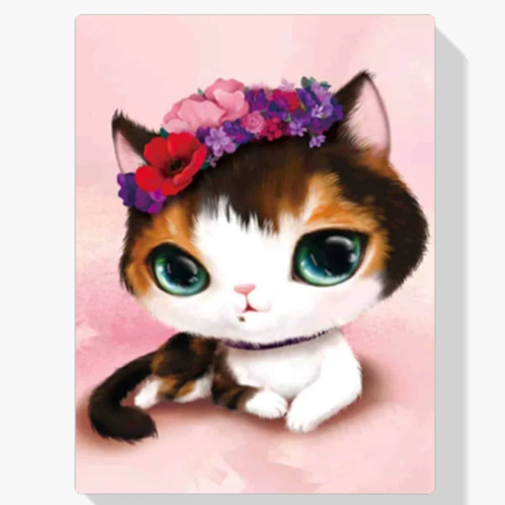 Pintura Diamante - Gatito decente