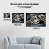 Pintura Diamante - Gatito dormido en el sofá
