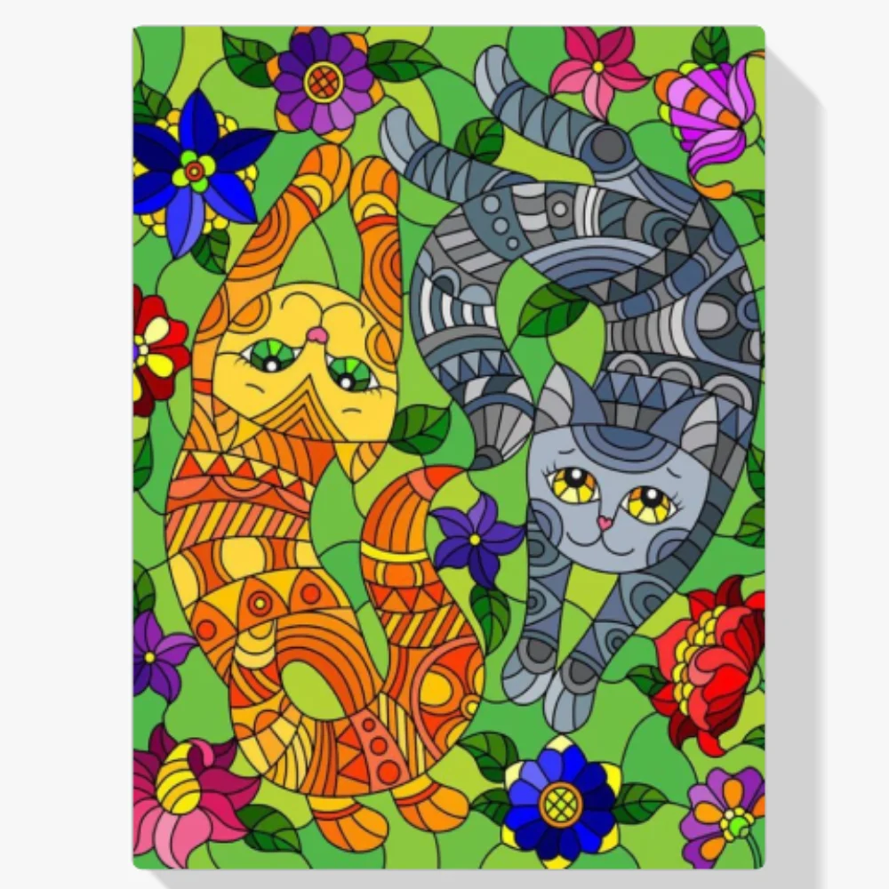 Pintura Diamante - Gatitos juguetones