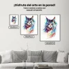 Pintura Diamante - Gato acuarela de colores