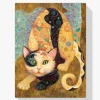 Pintura Diamante - Gato artístico