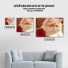 Pintura Diamante - Gato blanco con rosa