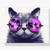 Pintura Diamante - Gato con estilo