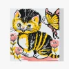 Pintura Diamante - Gato con mariposa