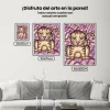 Pintura Diamante - Gato con mejillas moradas