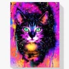 Pintura Diamante - Gato de colores