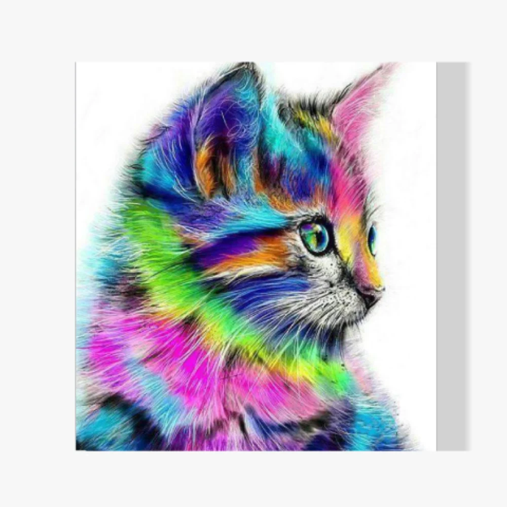 Pintura Diamante - Gato de diferentes colores