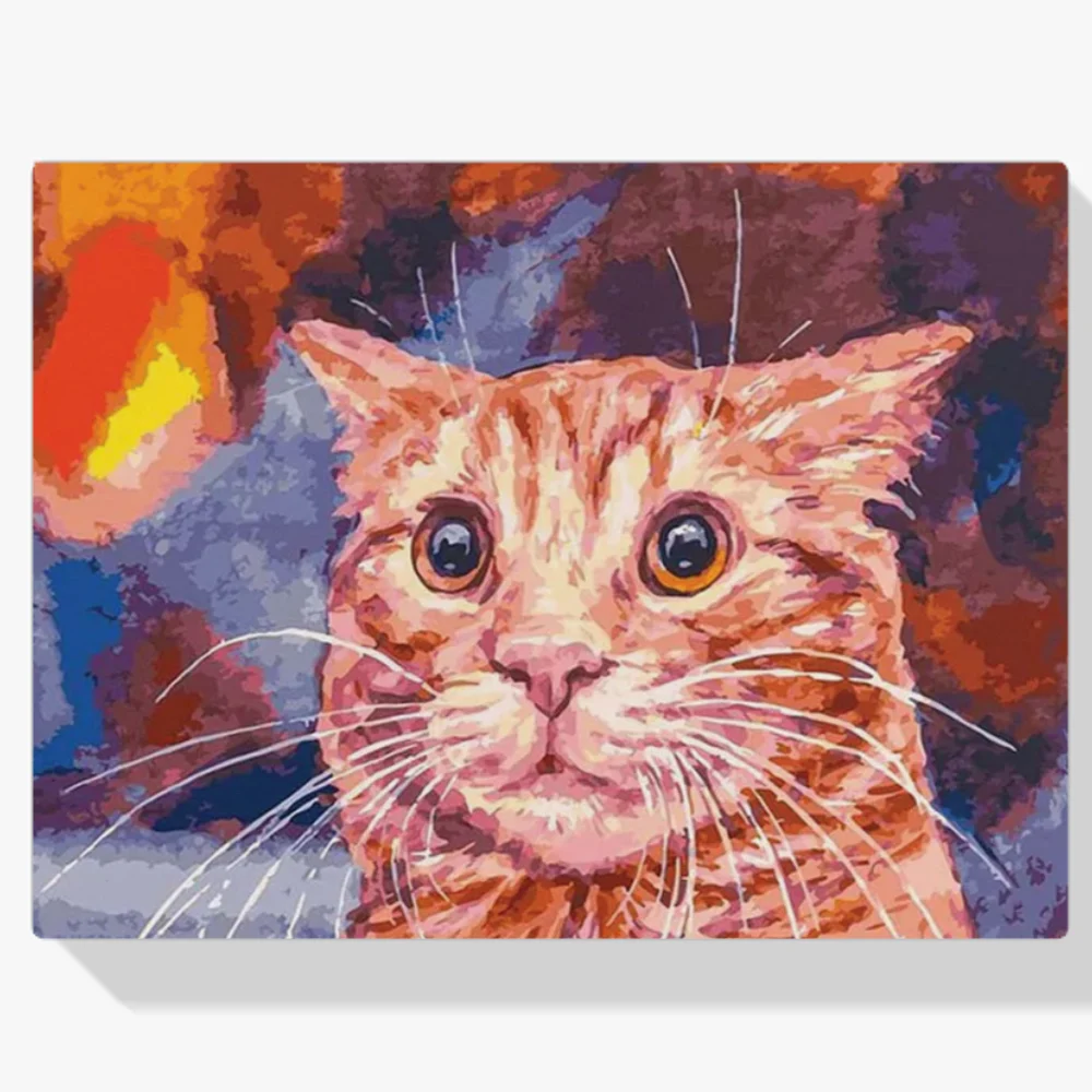 Pintura Diamante - Gato divertido