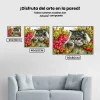 Pintura Diamante - Gato en la valla