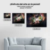Pintura Diamante - Gato espacial