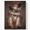 Pintura Diamante - Gato mágico