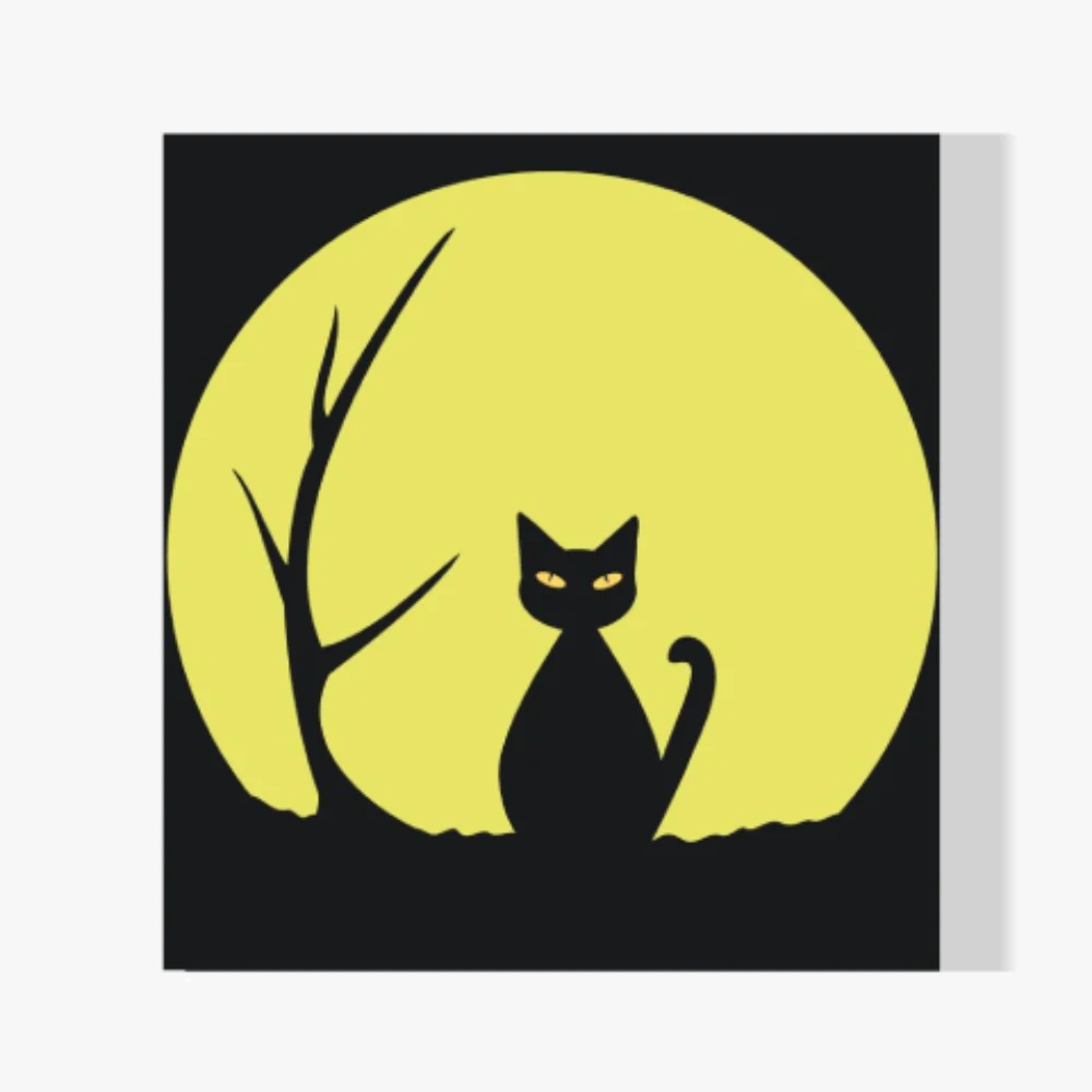 Pintura Diamante - Gato negro 2