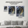 Pintura Diamante - Gato negro con ojos verdes