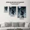 Pintura Diamante - Gato negro de invierno