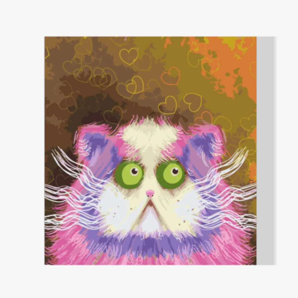 Pintura Diamante - Gato somnoliento