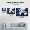Pintura Diamante - Gatos bajo la luna llena 2