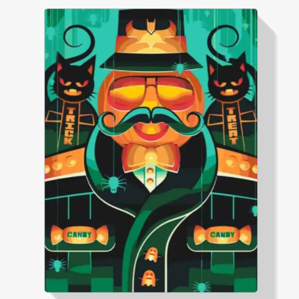 Pintura Diamante - Gatos de Halloween