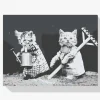 Pintura Diamante - Gatos de jardín