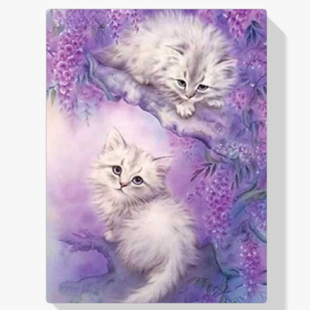 Pintura Diamante - Gatos lindos