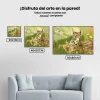 Pintura Diamante - Gatos salvajes en libertad