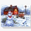 Pintura Diamante - Granja de invierno