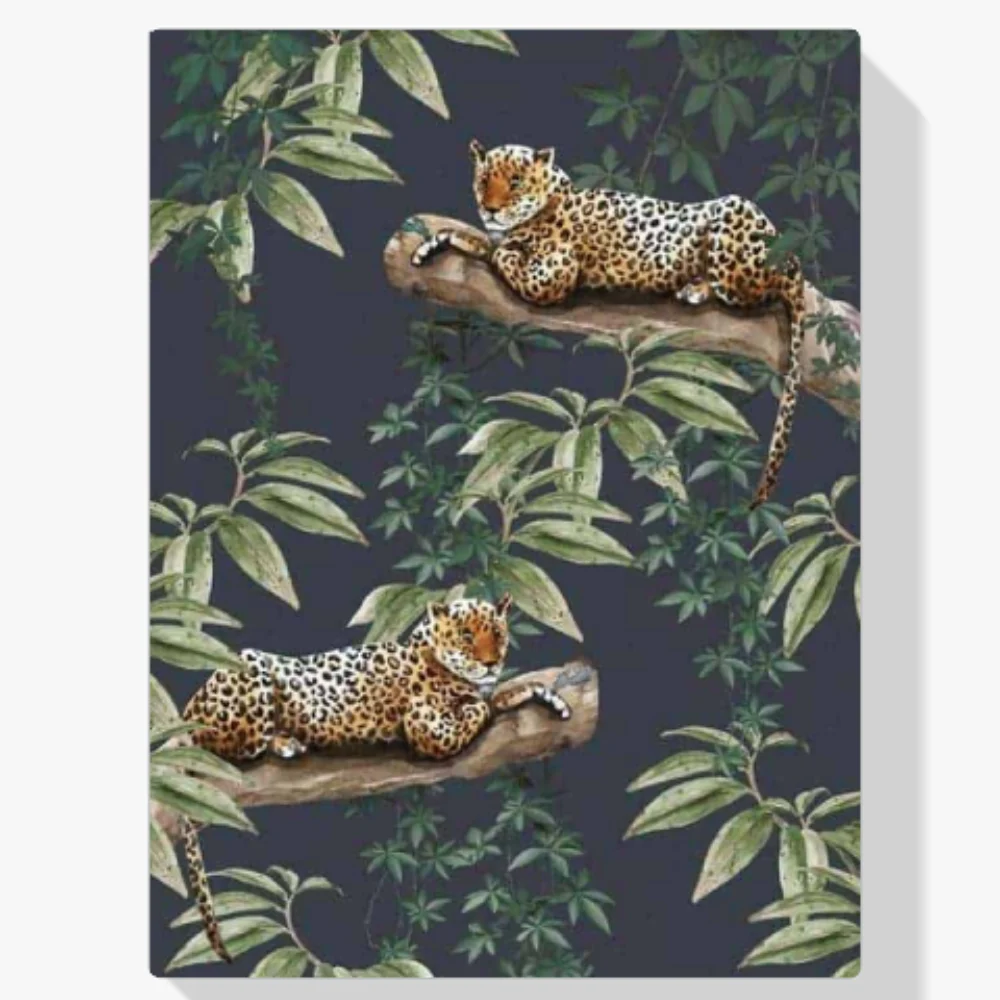 Pintura Diamante - Guepardo en un árbol