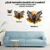 Pintura Diamante - Halcón en hojas de otoño