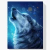 Pintura Diamante - Hermoso rugido de lobo