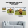 Pintura Diamante - Montañés escocés pastando en la pradera