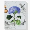 Pintura Diamante - Hortensias y libélulas