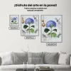 Pintura Diamante - Hortensias y libélulas