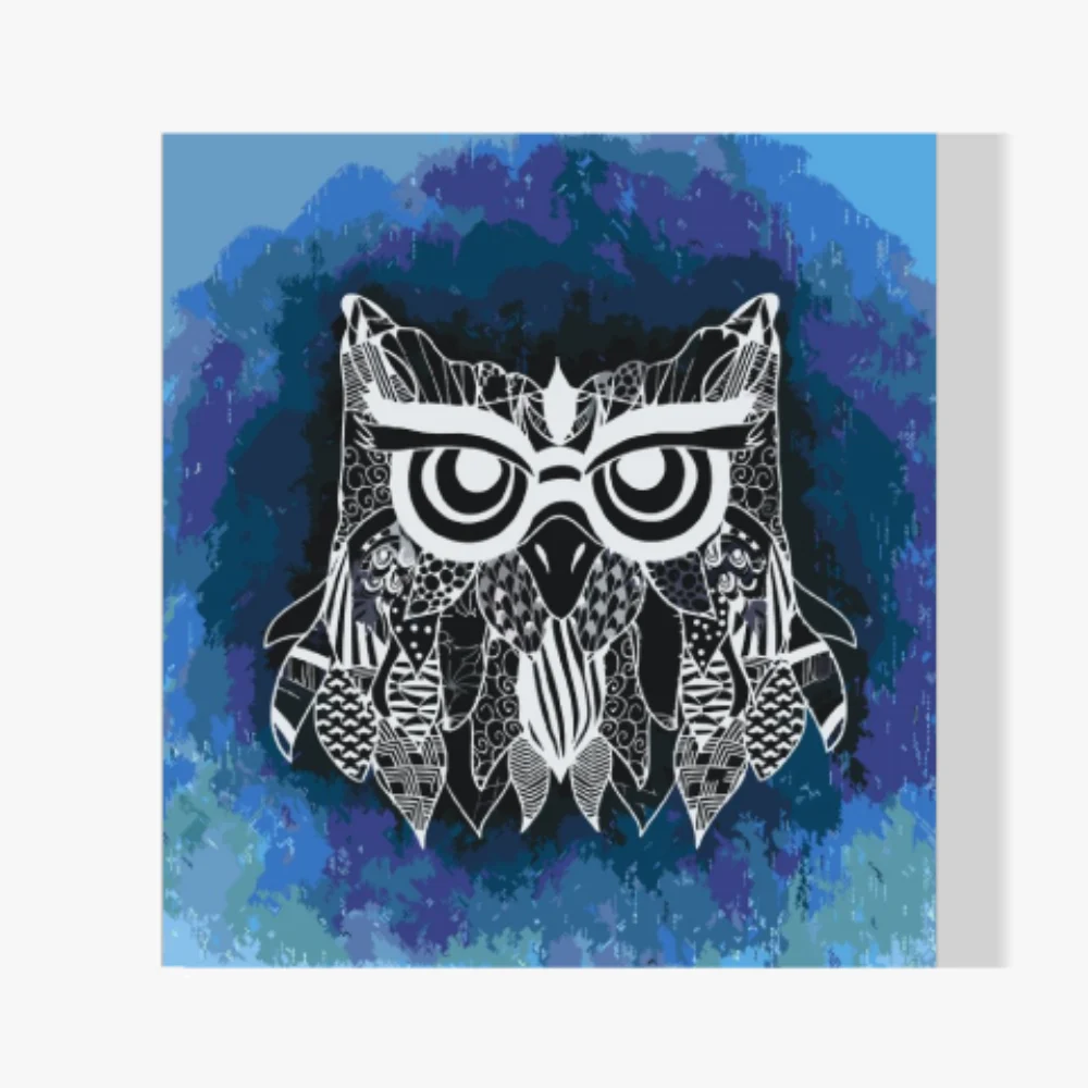 Pintura Diamante - Ilustración de un búho