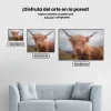 Pintura Diamante - Imponente montañés escocés en las colinas