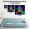 Pintura Diamante - Jirafa colorida