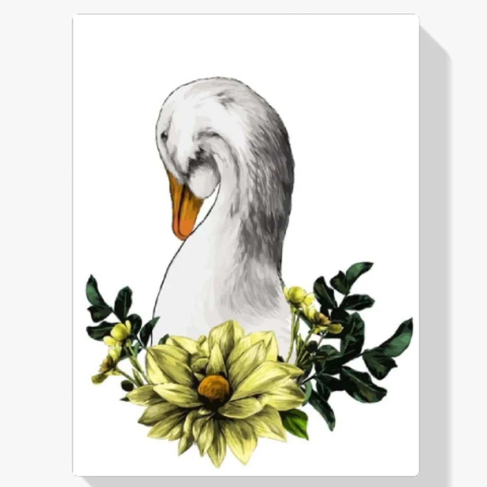 Pintura Diamante - La cabeza de un ganso