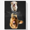 Pintura Diamante - Labrador de cachorro a adulto