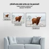 Pintura Diamante - Lanudo montañés escocés en pastos de invierno