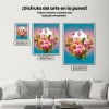 Pintura Diamante - Las palomas aman las flores