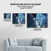 Pintura Diamante - León blanco