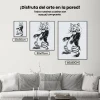 Pintura Diamante - León blanco y negro