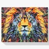 Pintura Diamante - León colorido
