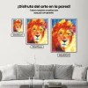 Pintura Diamante - León colorido