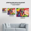 Pintura Diamante - León colorido 2