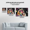 Pintura Diamante - León colorido 3
