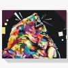 Pintura Diamante - León colorido 3