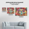 Pintura Diamante - León colorido 4