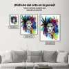 Pintura Diamante - León con plumas